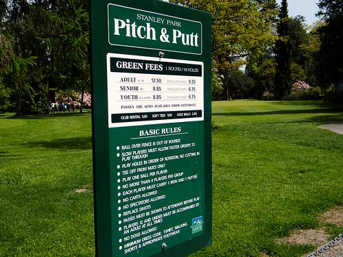 Stanley park pitch and deals putt